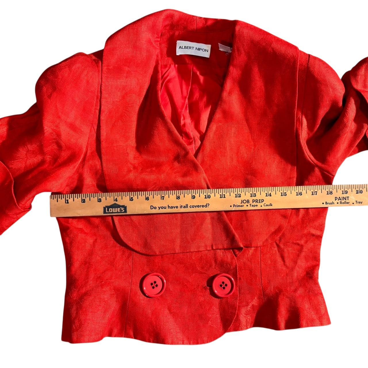 Women's Suit - Red - 10 – Albert Nipon Red 100% L… - image 2