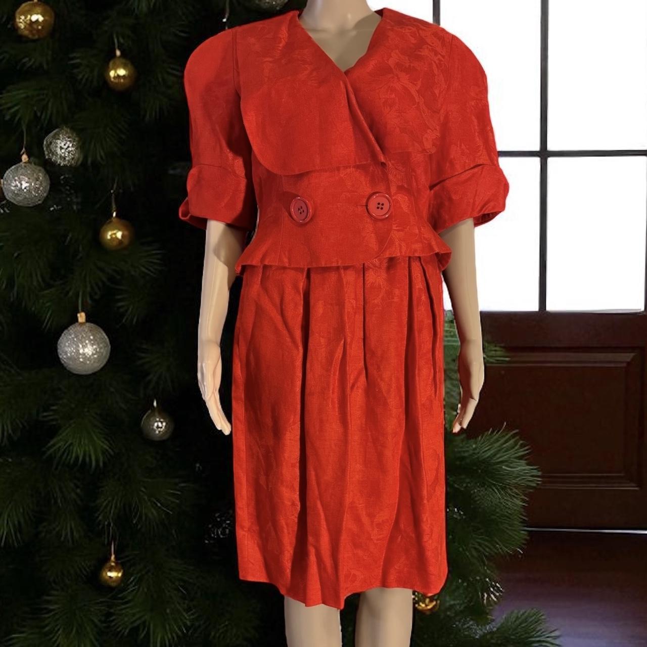 Women's Suit - Red - 10 – Albert Nipon Red 100% L… - image 1