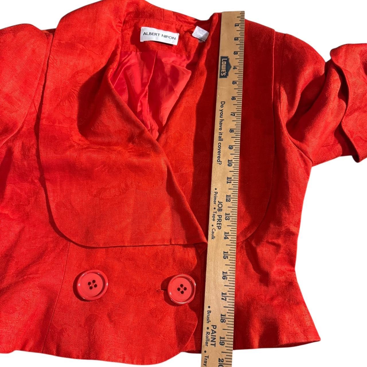 Women's Suit - Red - 10 – Albert Nipon Red 100% L… - image 3