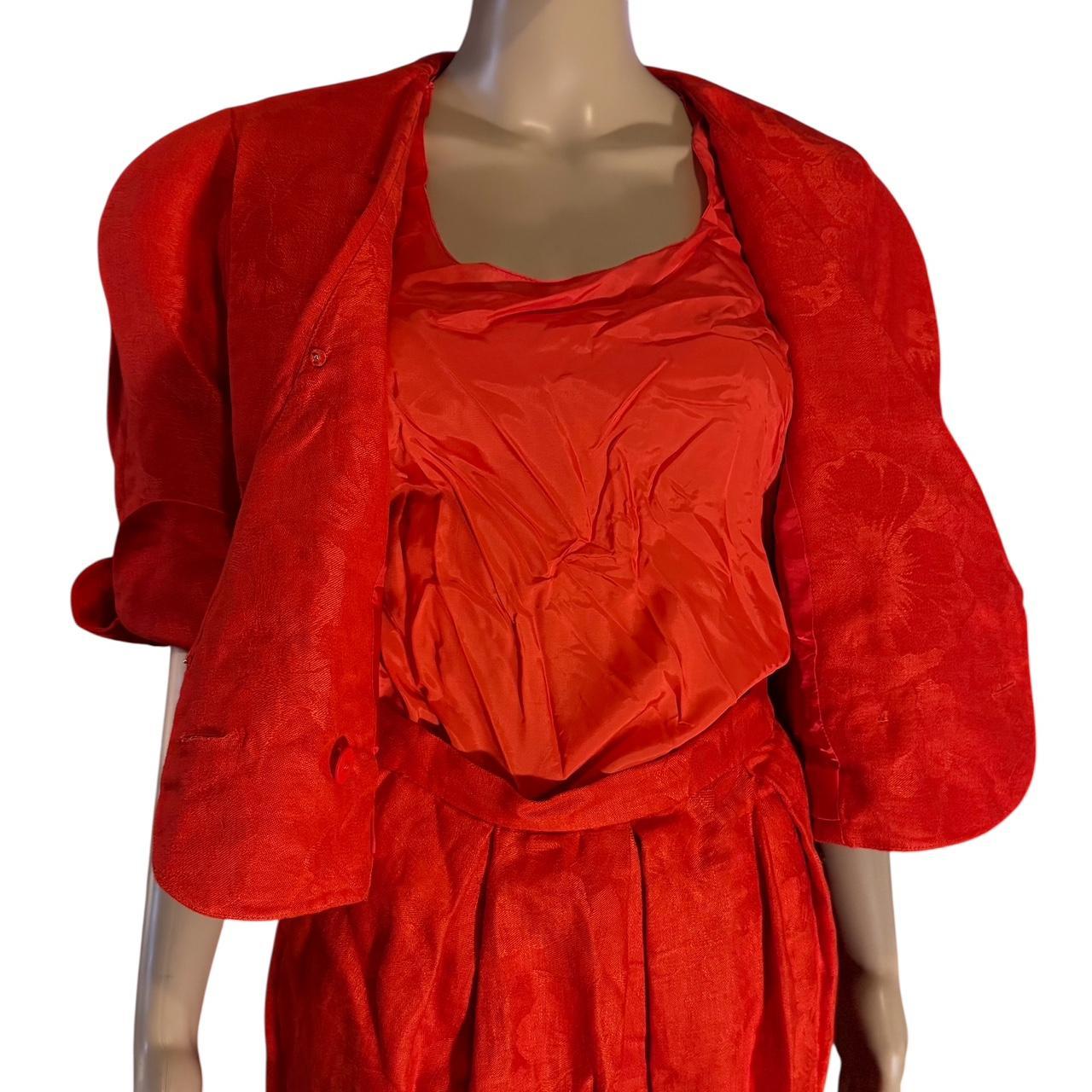 Women's Suit - Red - 10 – Albert Nipon Red 100% L… - image 7