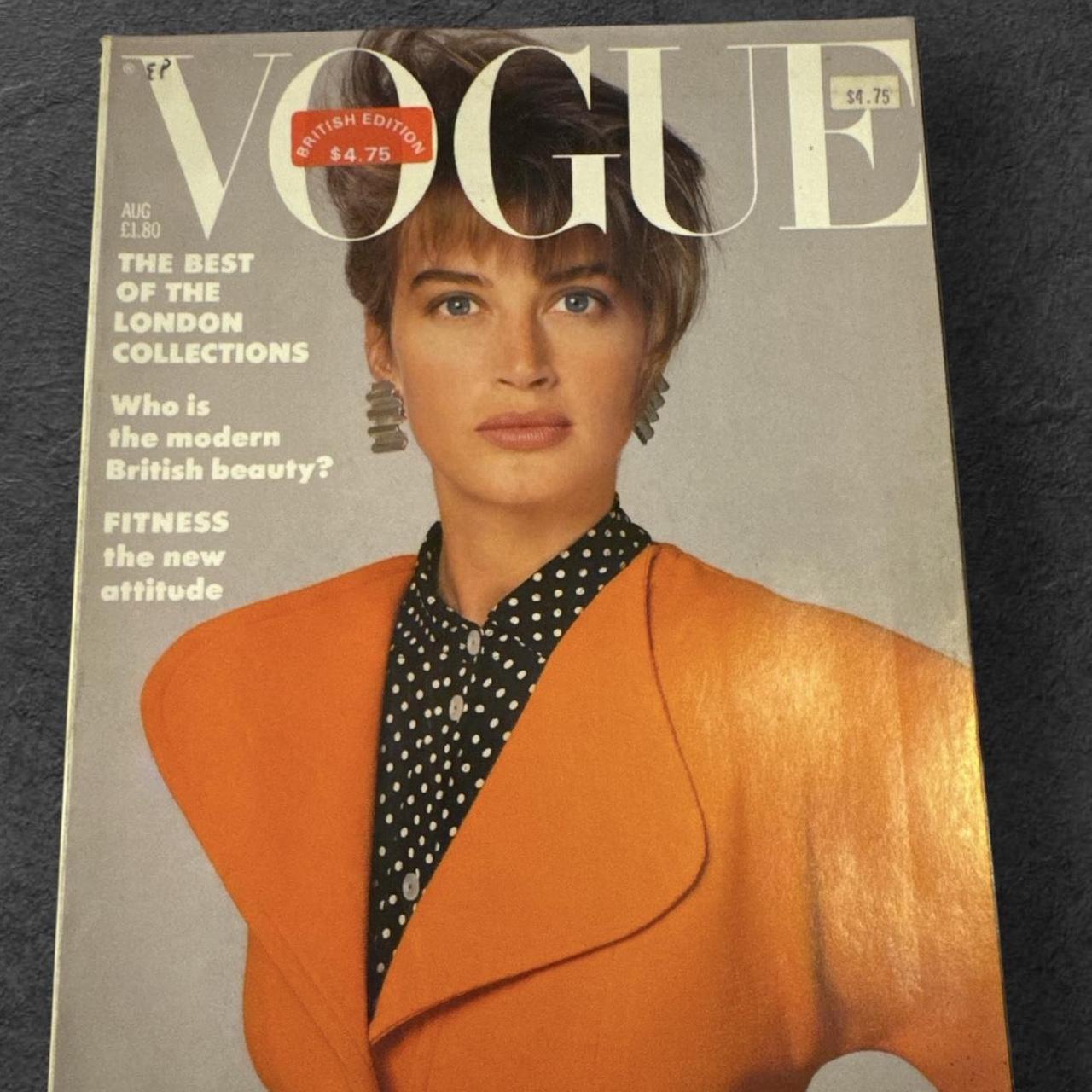 Amazing 80s Issue - British Vogue - cover by Rico | Depop