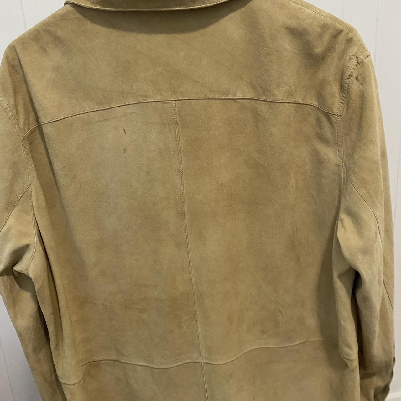 Vintage suede Ralph Lauren jacket hand made in... - Depop