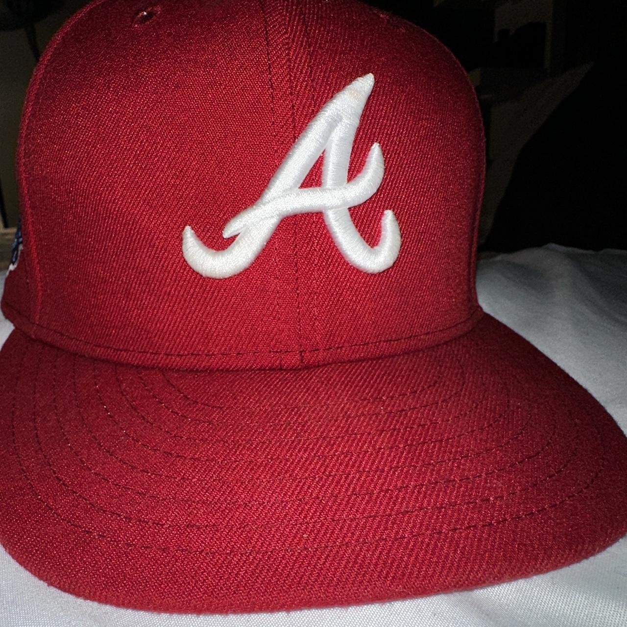 Kelly Green Atlanta Braves fitted hat new era 7 - Depop