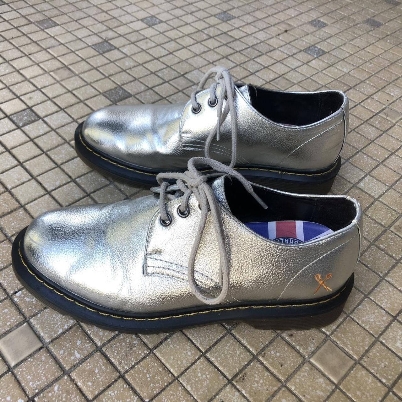 Silver metallic clearance oxfords