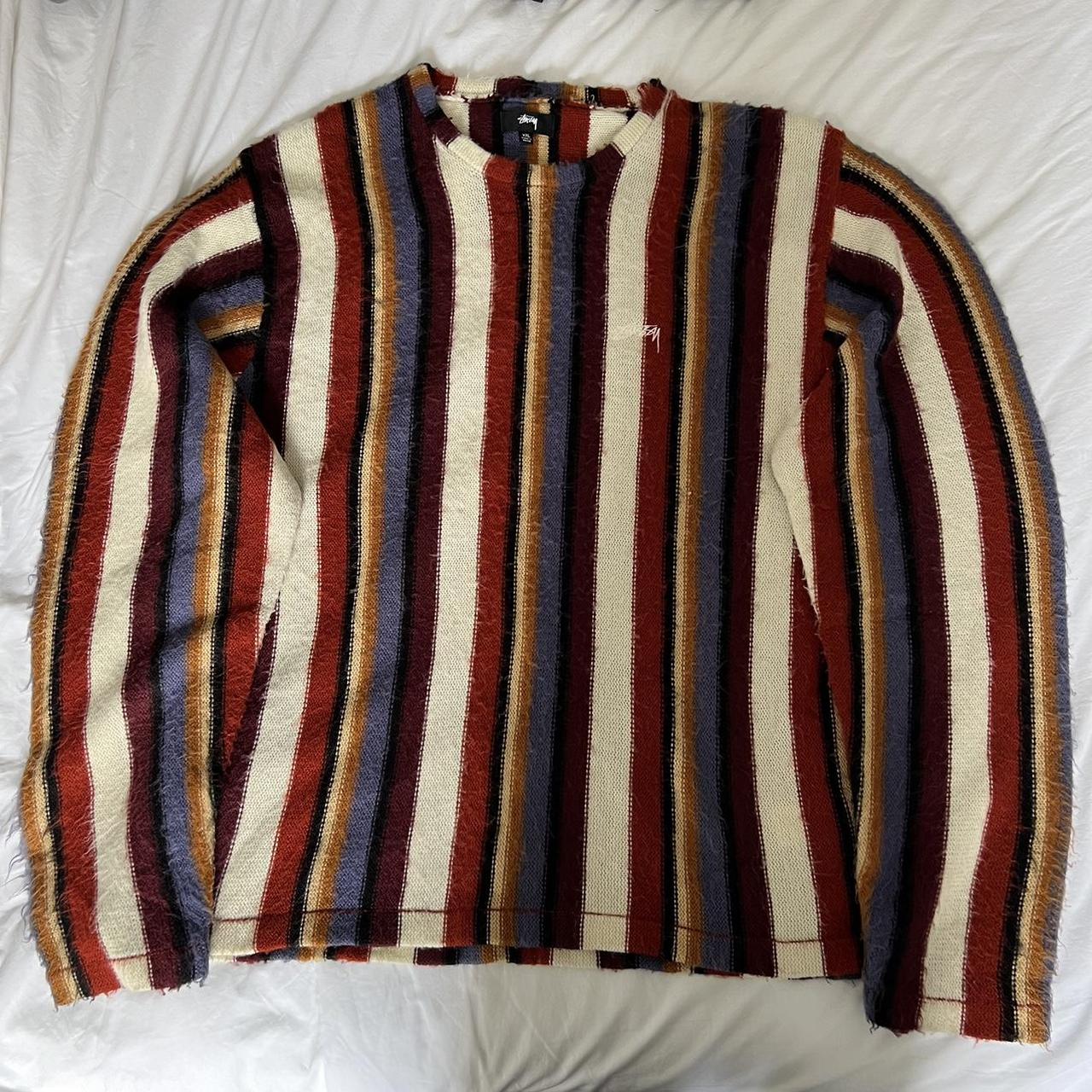 Outlet Stussy vertical knit sweater