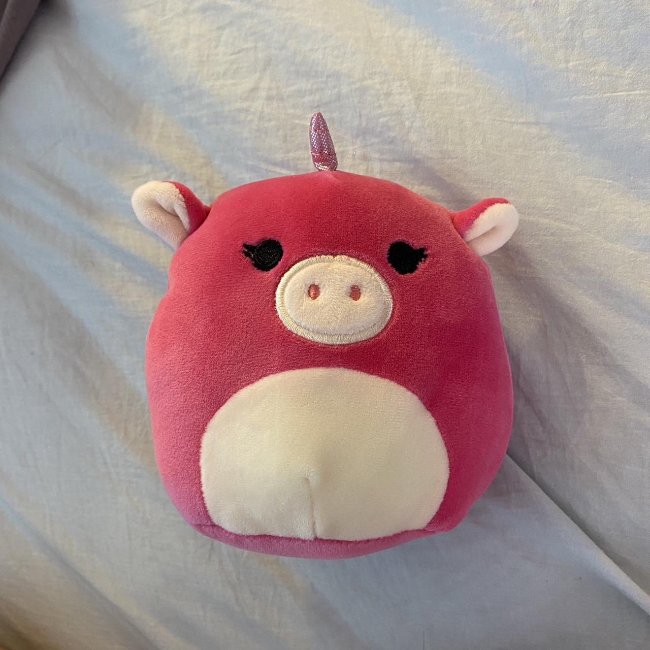 pink unicorn squishmallow - about the size of my... - Depop