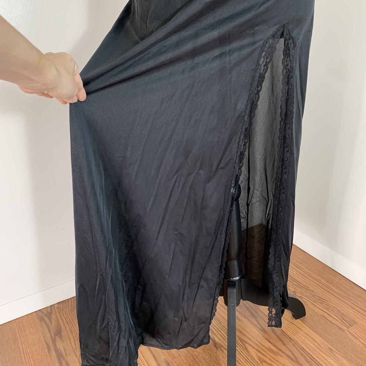 Vintage JCPenney black lace nightgown Size small... Depop