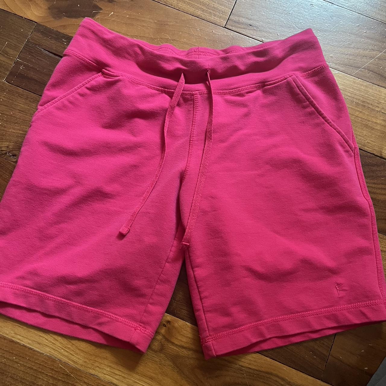 Hot pink comfy shorts - Depop