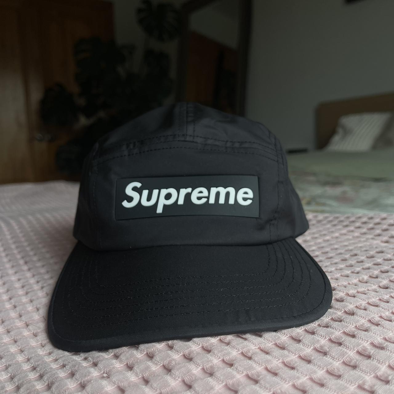 【美品】Supreme Inset Logo Camp Capブラック20FW Supreme Inset Logo Camp Cap (FW20) - $54