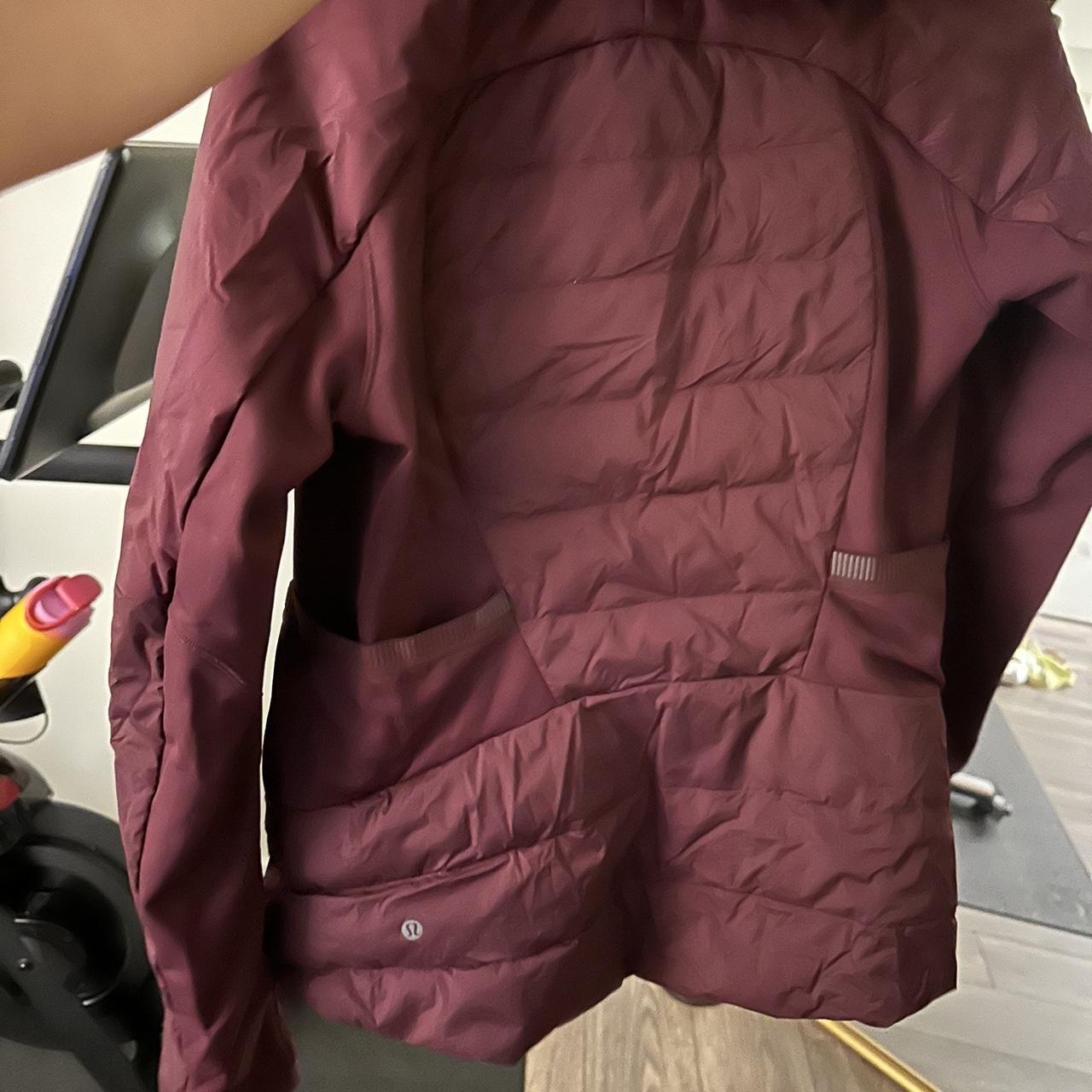 Burgundy Lululemon jacket Slim fitting, very... - Depop