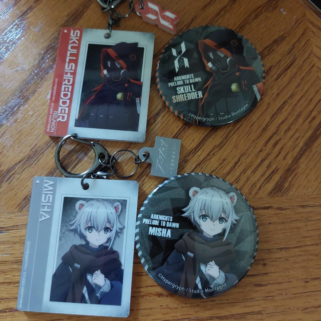 Arknights official can badge and acrylic charm Misha... - Depop