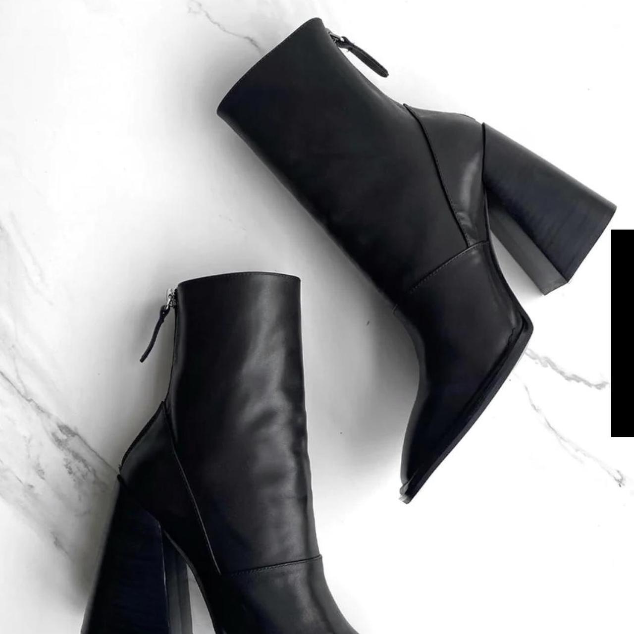 Alias Mae Eden heeled black boots Size 38 fits... Depop