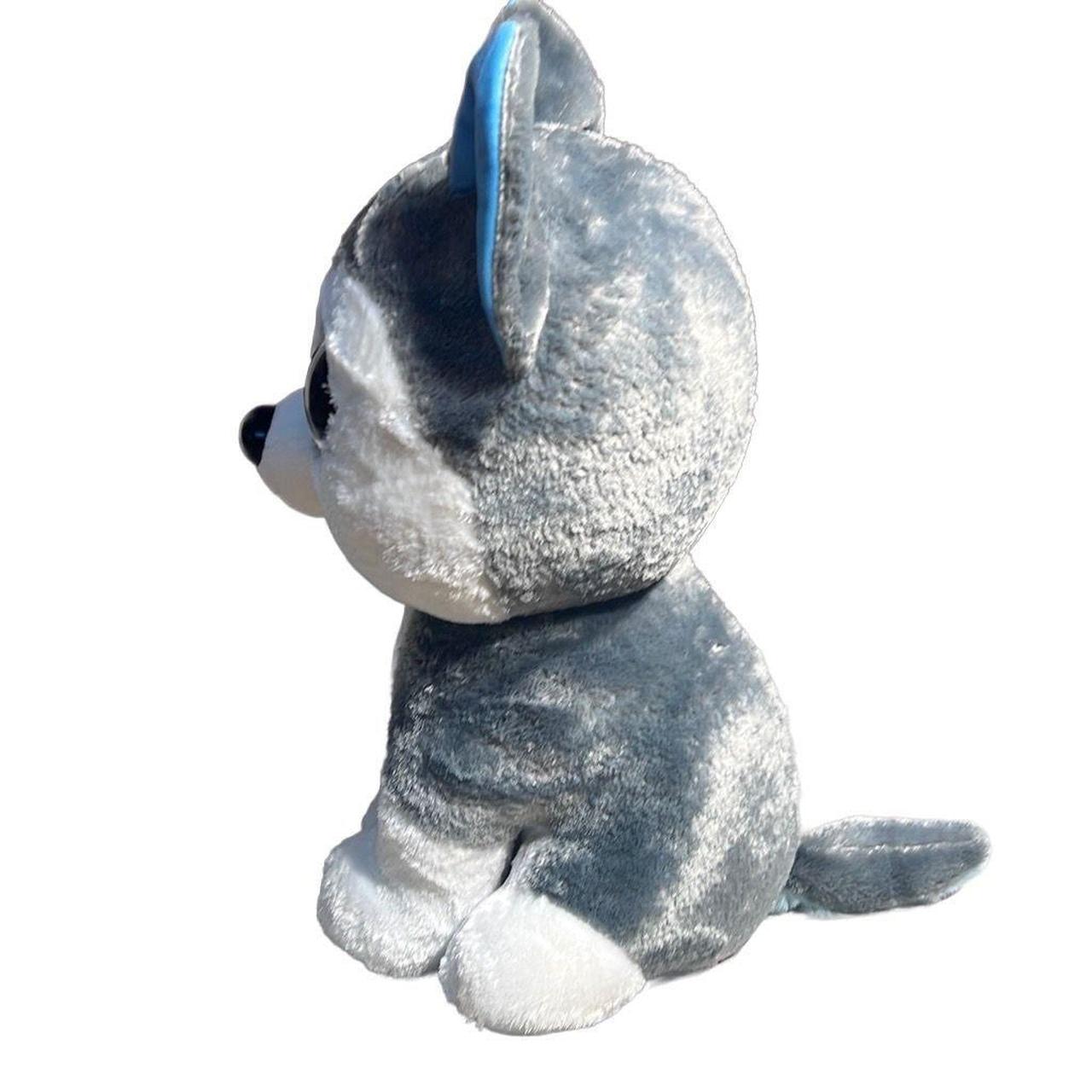 Slush the husky dog Large TY Beanie Boo Big blue... - Depop