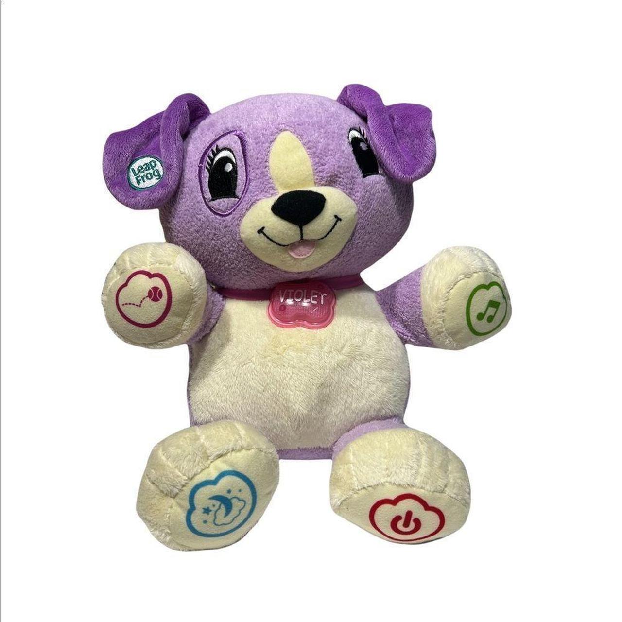 LeapFrog My Pal Violet Purple Plush Bear Talks... - Depop