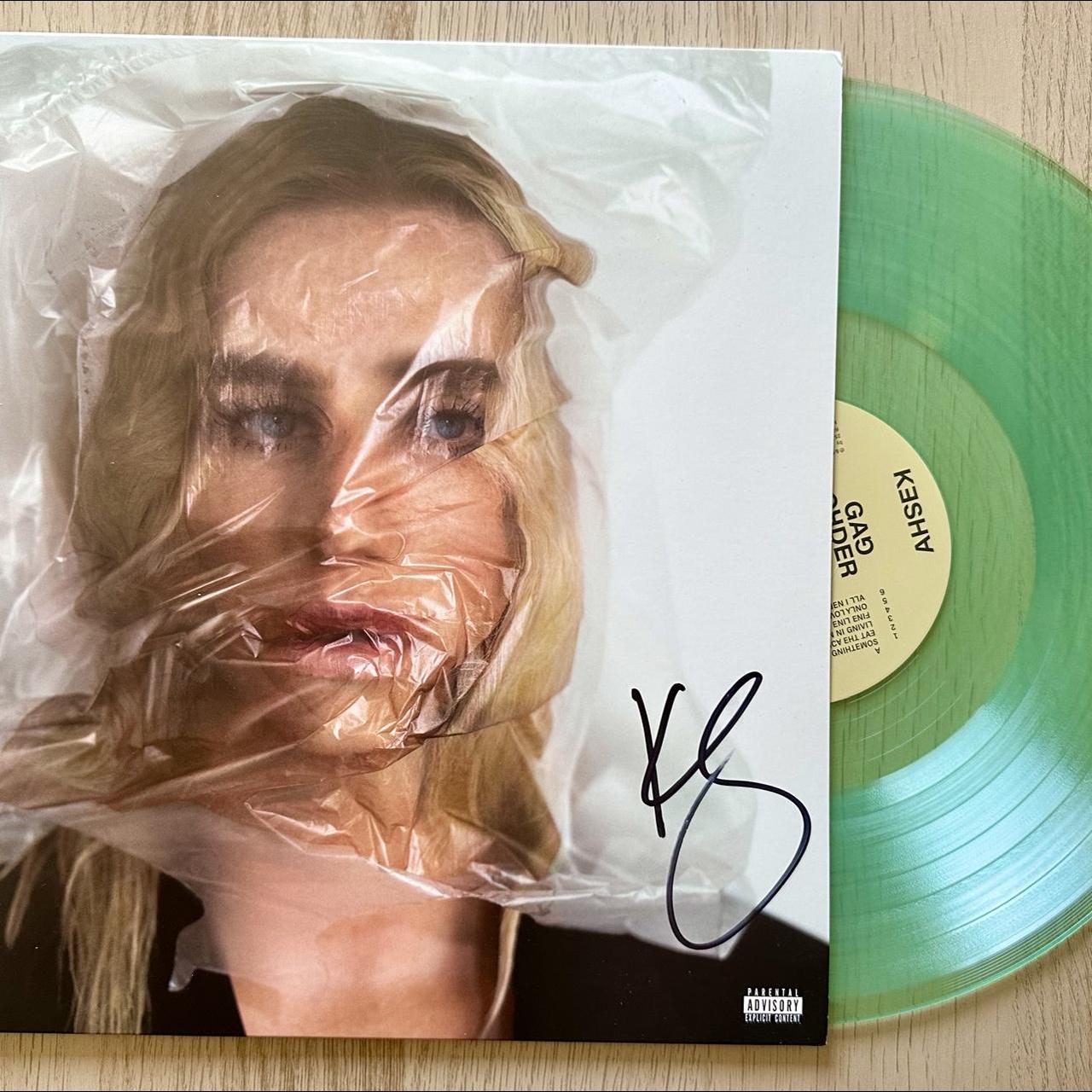 Good Kesha Gag Order signed sea glass vinyl