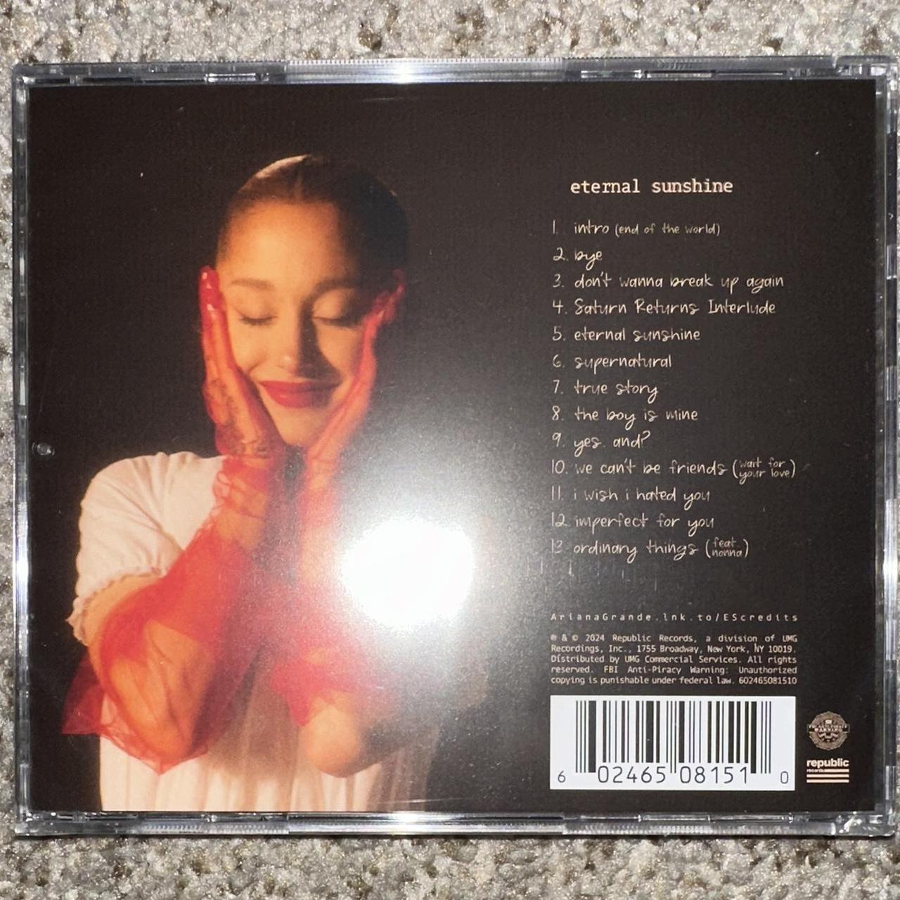 Ariana Grande Eternal Sunshine SIGNED CD FULL NAME | Depop