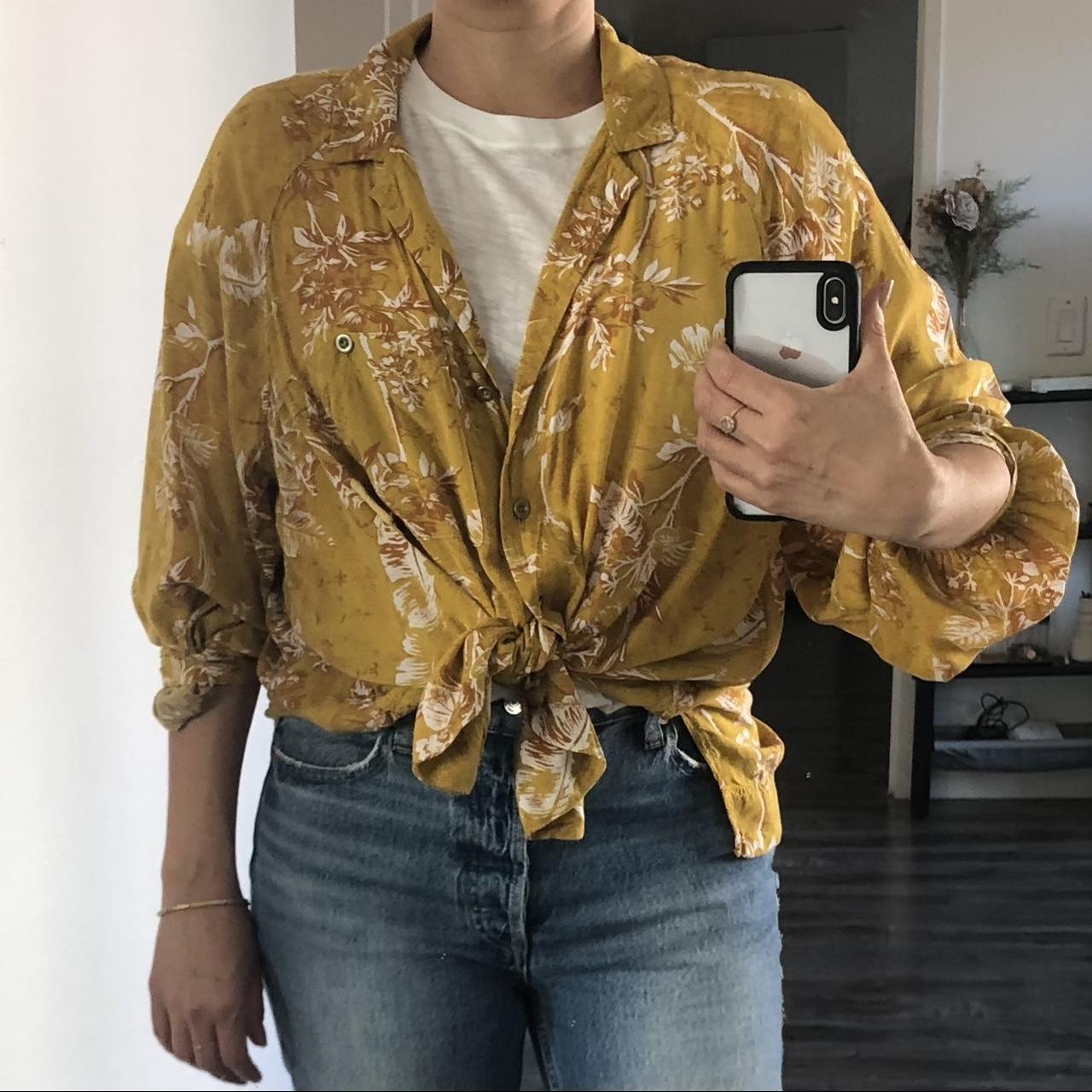 Free people yellow blouse online