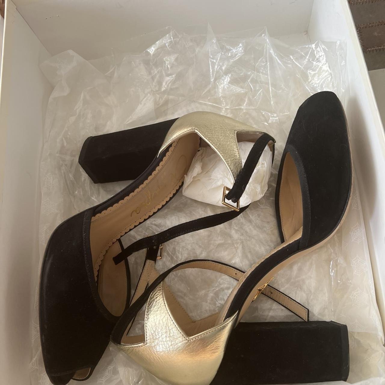 Charlotte Olympia Esther shoes, Suede/texture... - Depop
