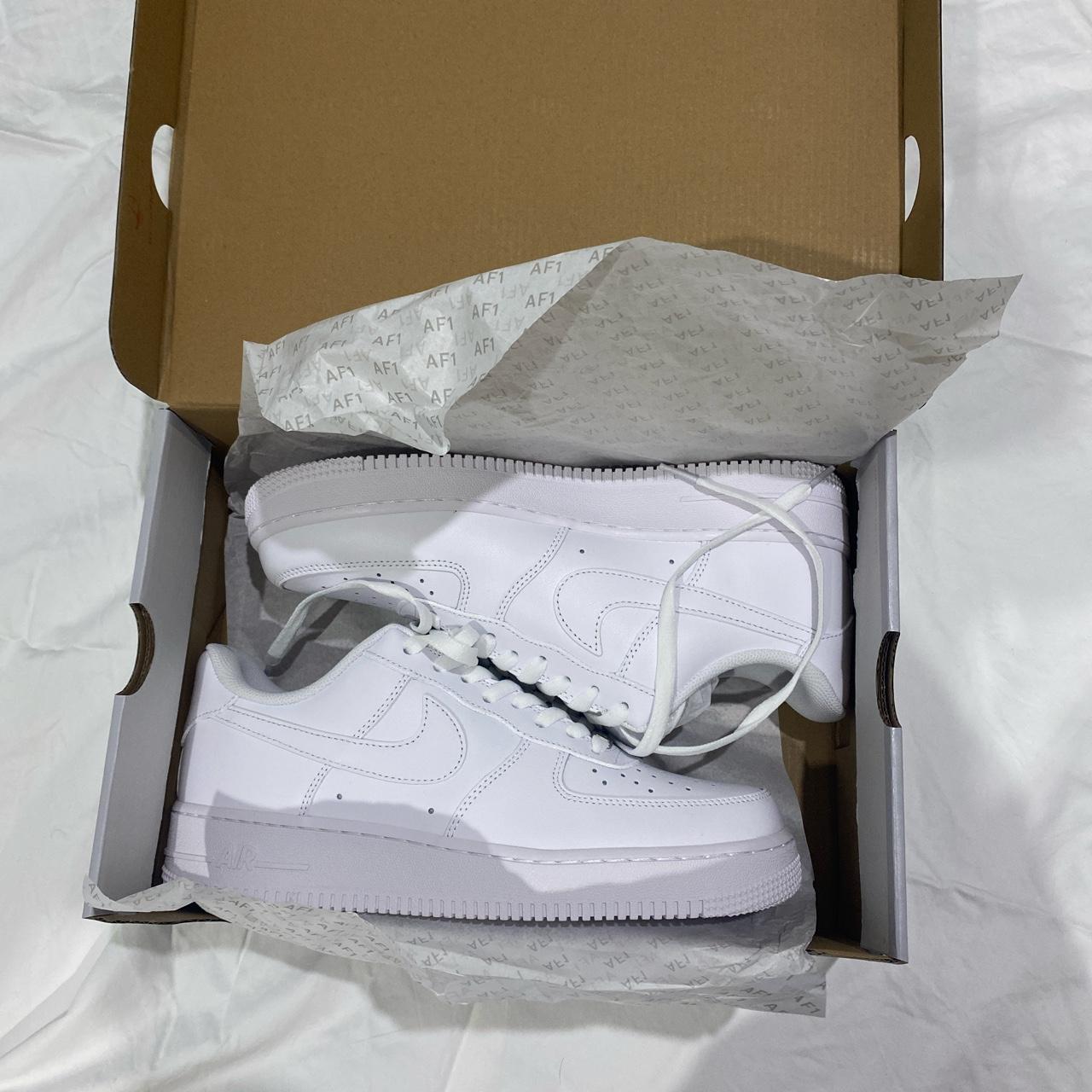 Nike airforce 1 white. Brand new US 10 EU... - Depop