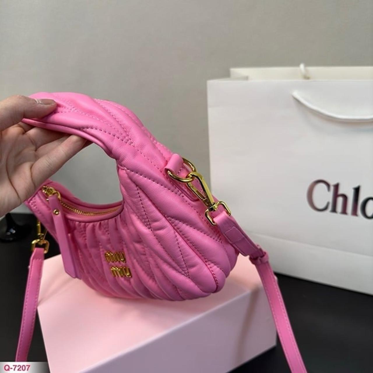 バッグ miumiu Y2K VITELLOLUX pink beige ARCHIVE Vintage Miu Miu Pink Bag | TikTok