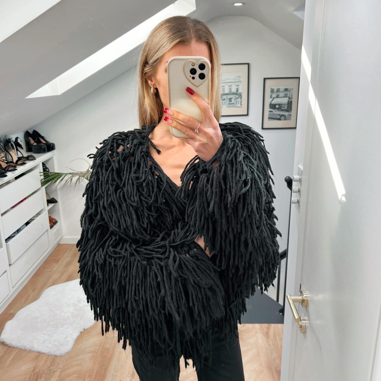 Shaggy cardigan clearance missguided