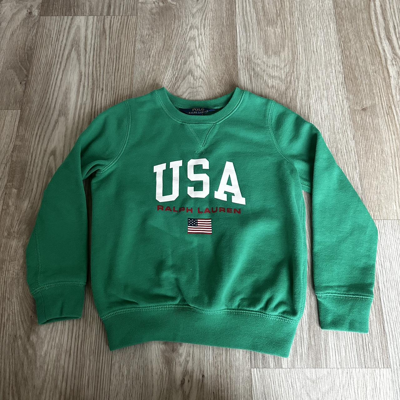 Polo Ralph Lauren Green Sweatshirt Depop