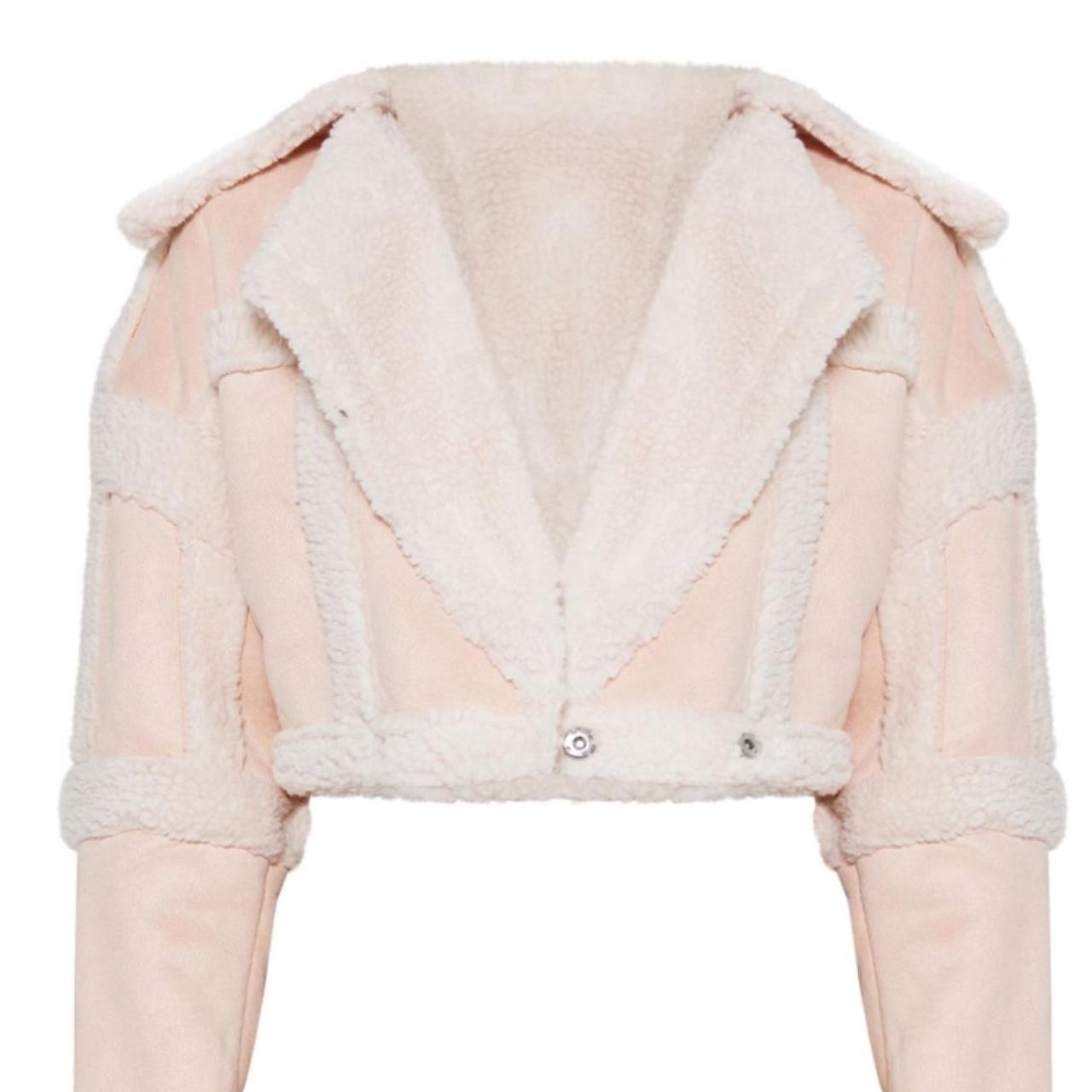 Plt aviator jacket Never worn Baby pink... - Depop