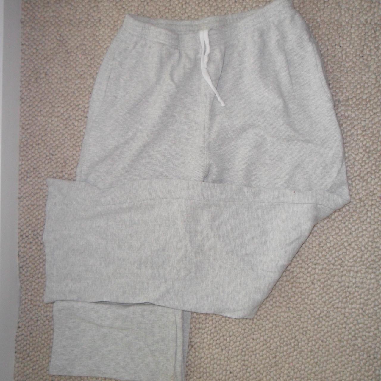 Waffle Knit Brandy Gray Sweatpants Brandy Melville Women's