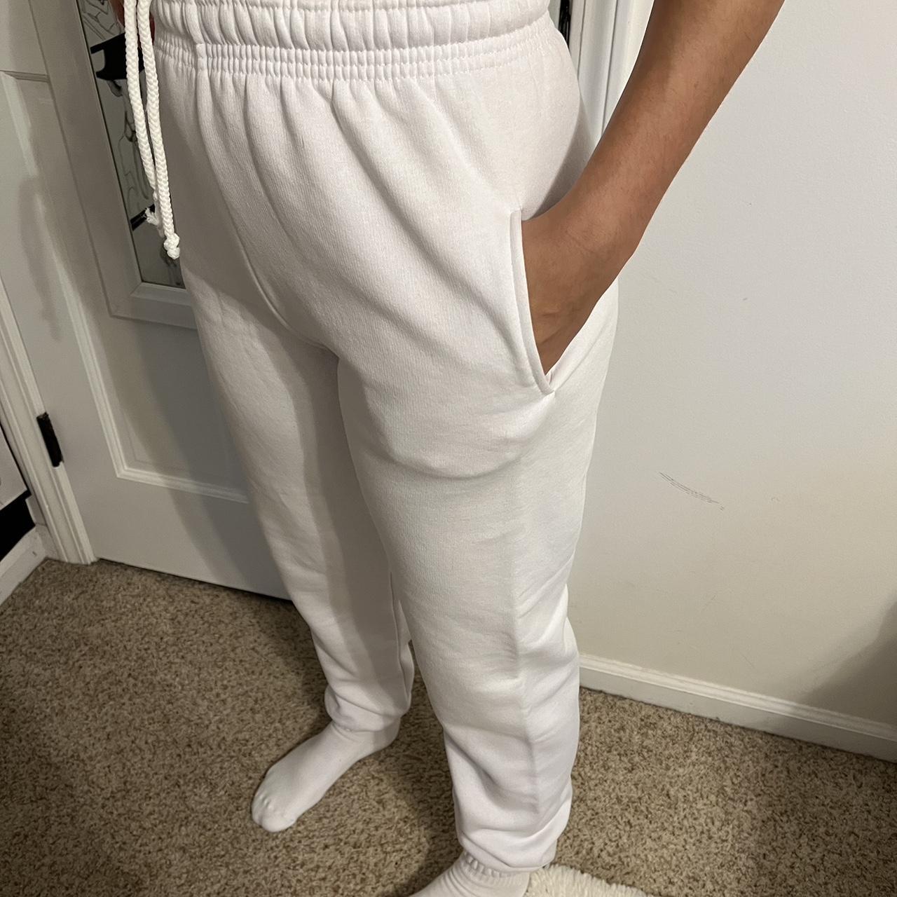 Nasty Gal white brand new with tags sweatpants. Depop