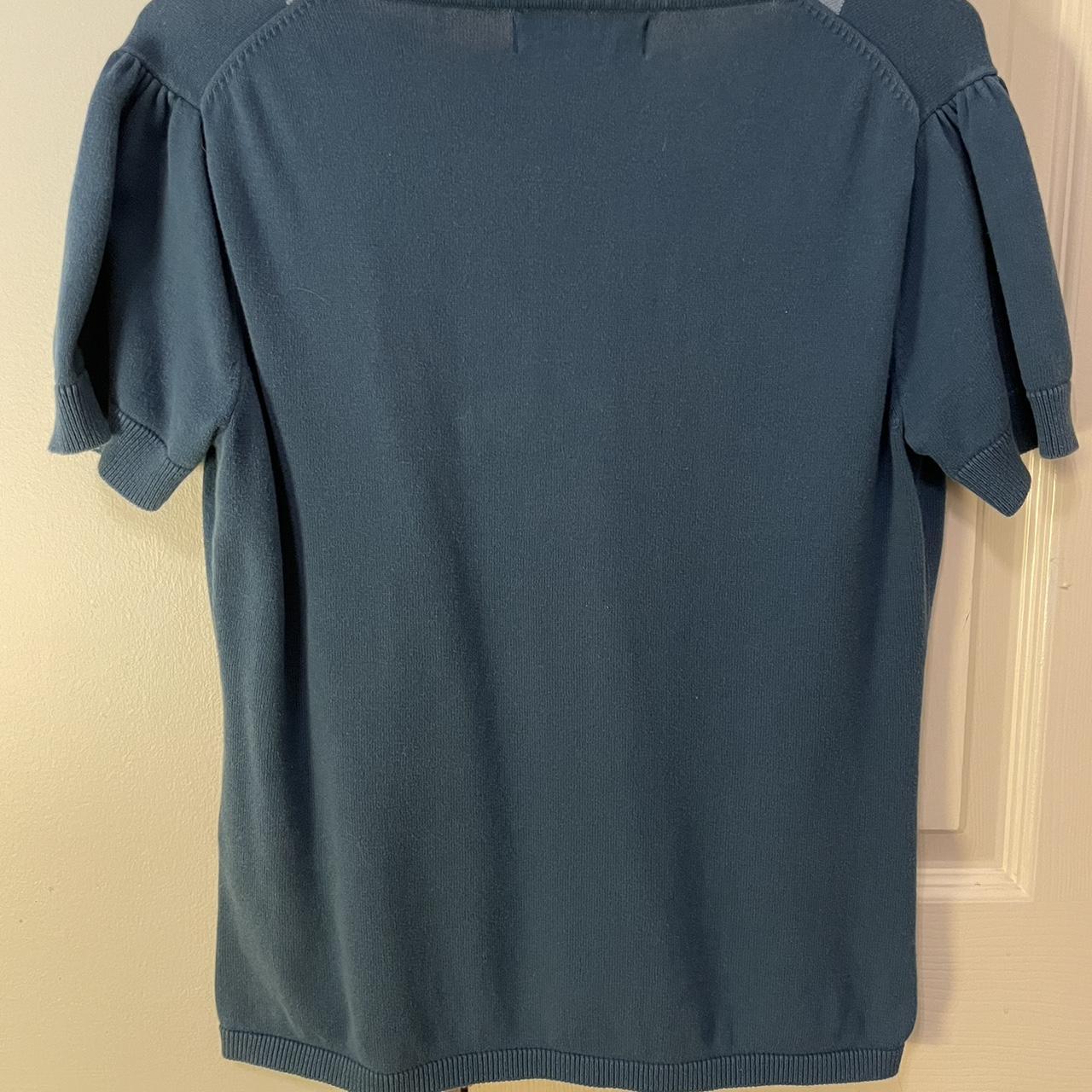 Geoffrey Beene Women's Blue and Navy Shirt (4)