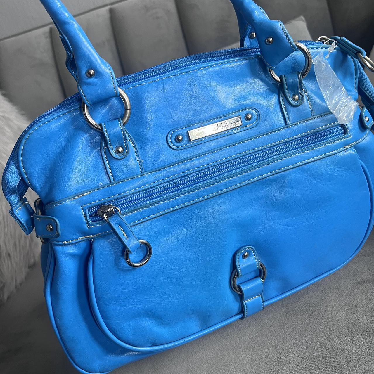 2000's Jane Norman Bright Blue Shoulder Bag Depop