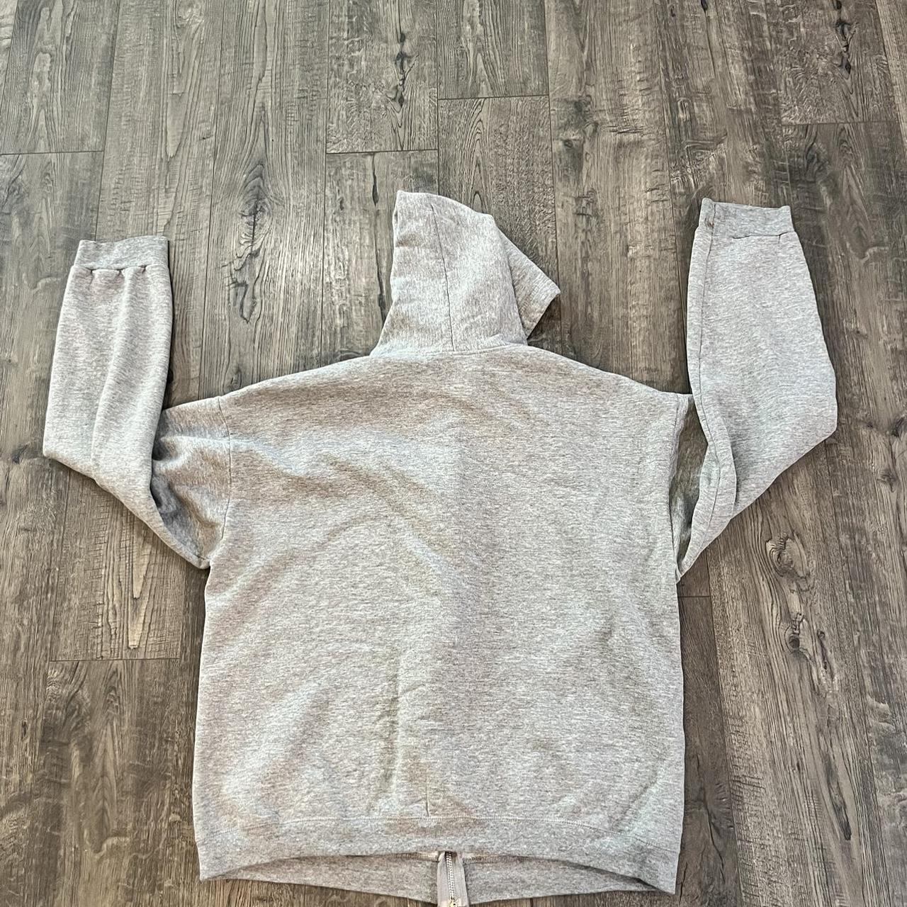 Basic Grey Zip up Size Large Clean Sweatshirt No... - Depop