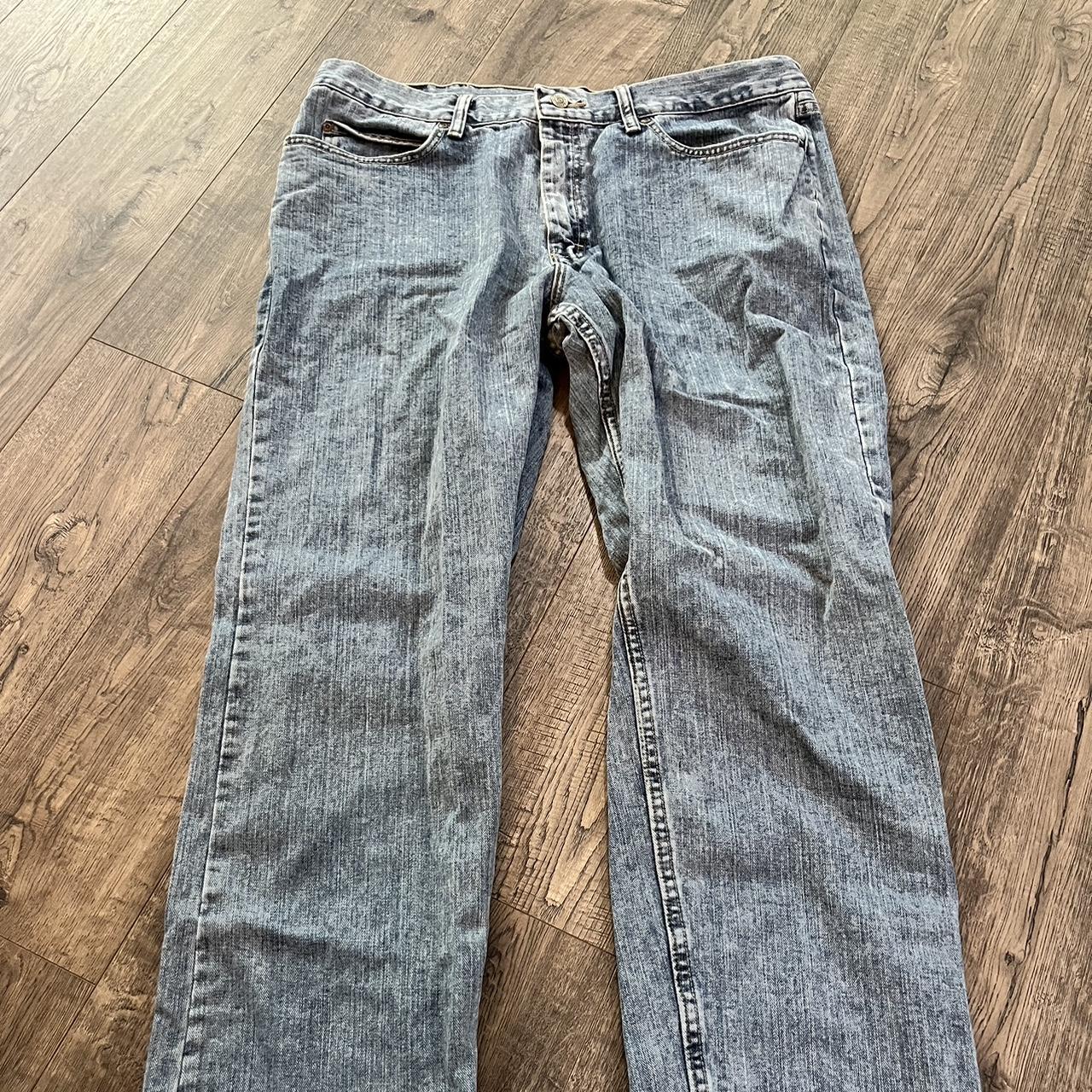 Vintage Relaxed Fit Blue Jeans Size 38x30 Great... - Depop