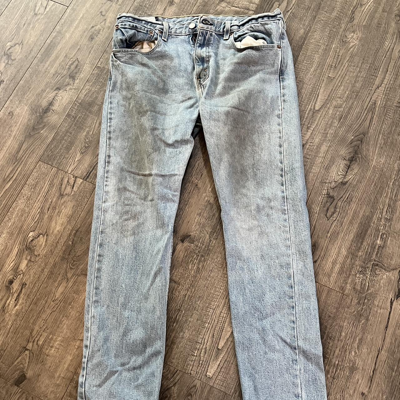 Levi Distressed Relaxed fit Jeans Size 34x30 Good... - Depop