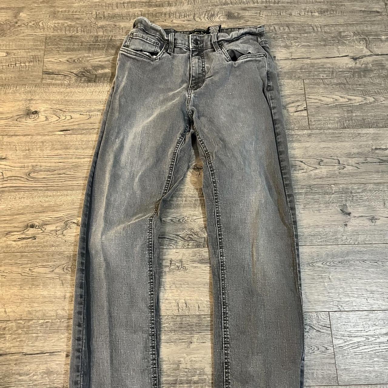 Men's Grey and Black Jeans