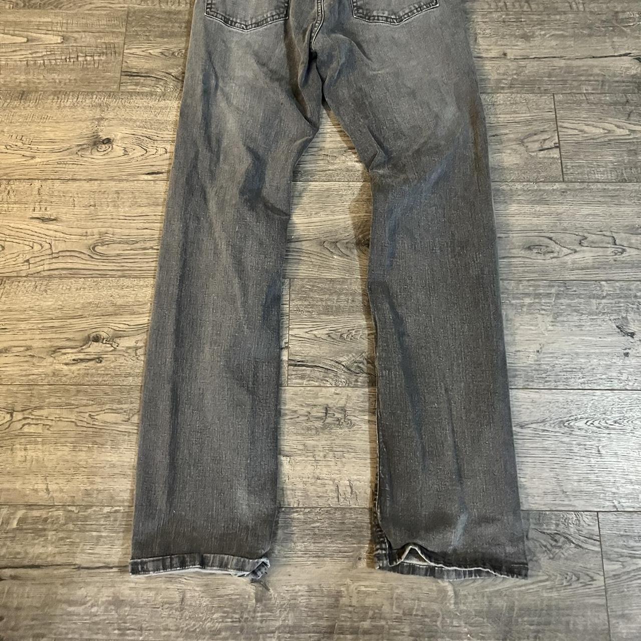 Men's Grey and Black Jeans (2)