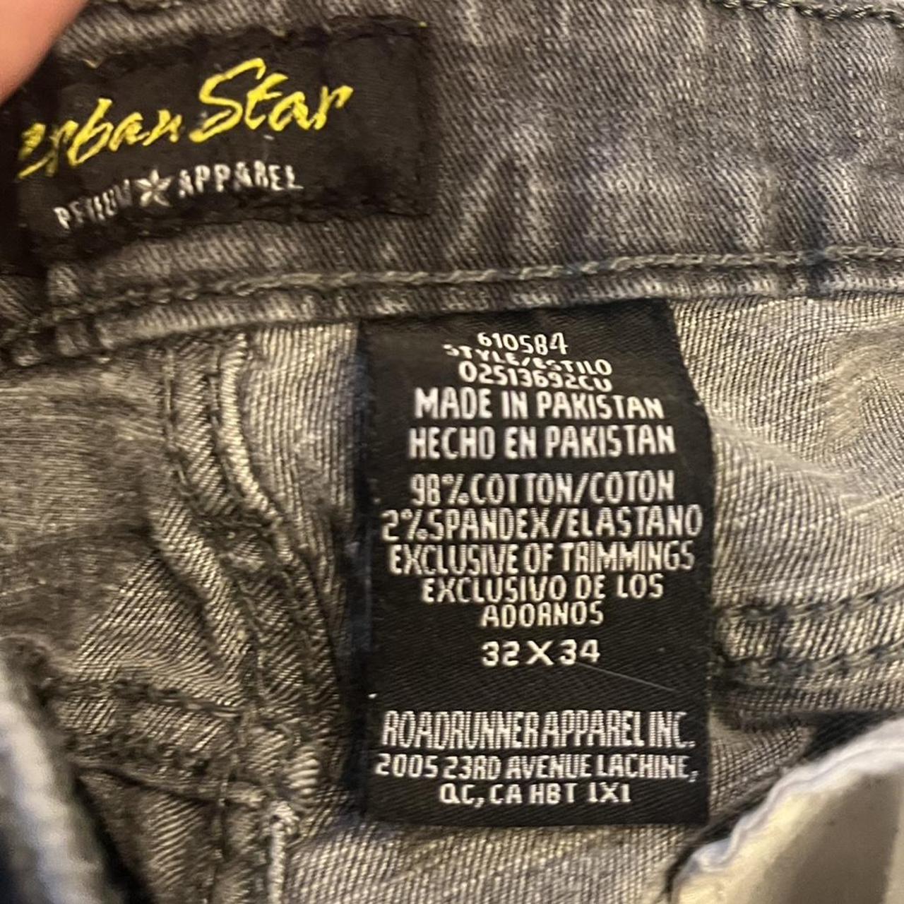 Men's Grey and Black Jeans (3)