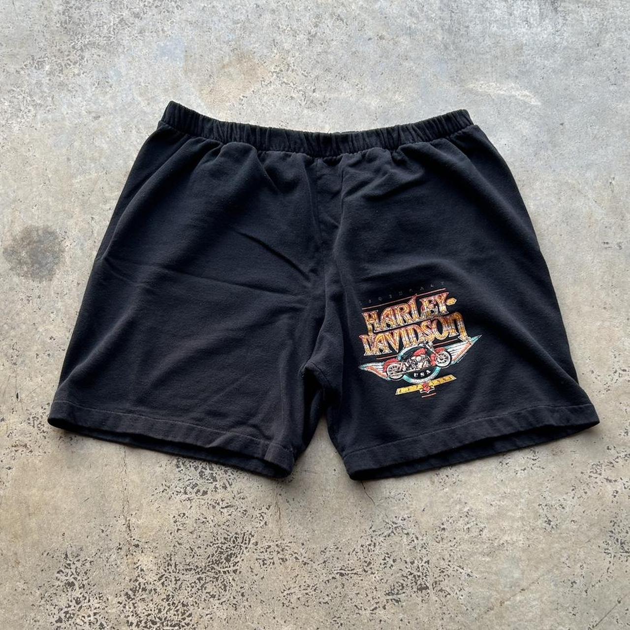 Vintage 90s Harley Davidson Shorts sz Large - Depop