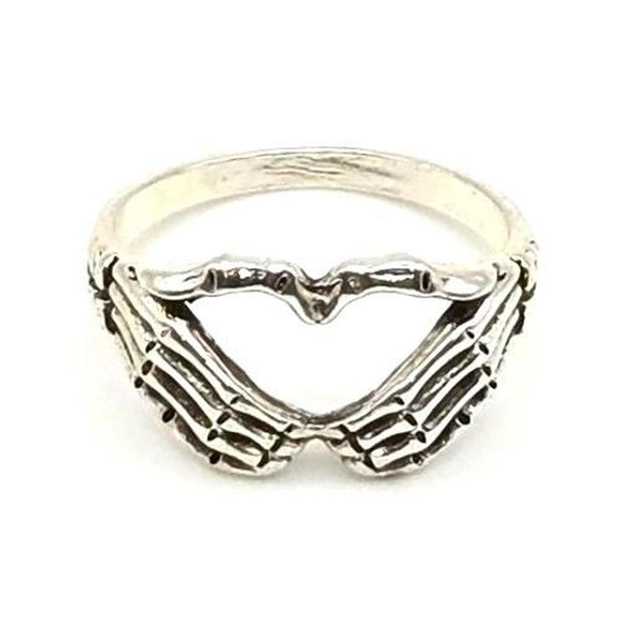 Preloved Women's Ring - Silver – Silvertone Skele… - image 1