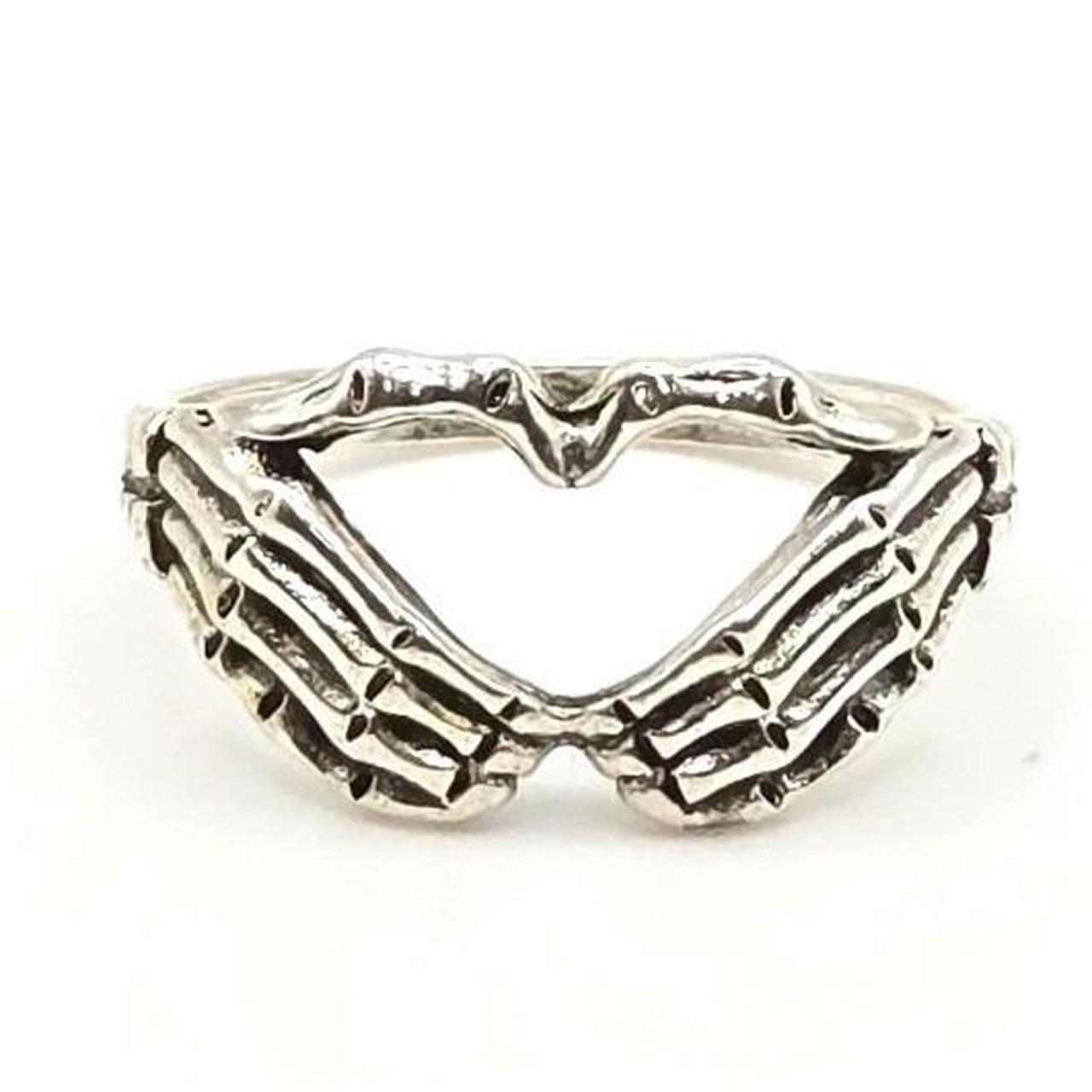Preloved Women's Ring - Silver – Silvertone Skele… - image 3