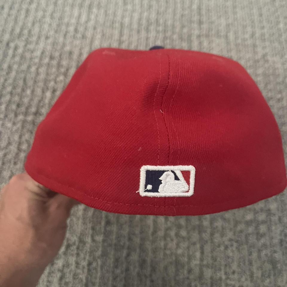 Two Toned Phillies Fitted Hat 7 3/8 Custom made - Depop