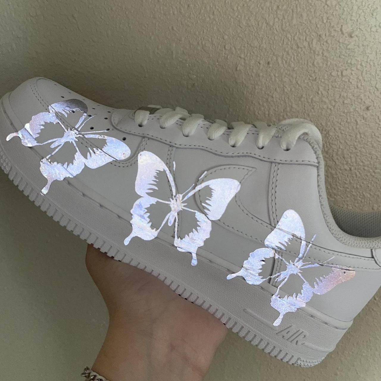 Reflective Custom Butterfly AF1 – Khadi's Place