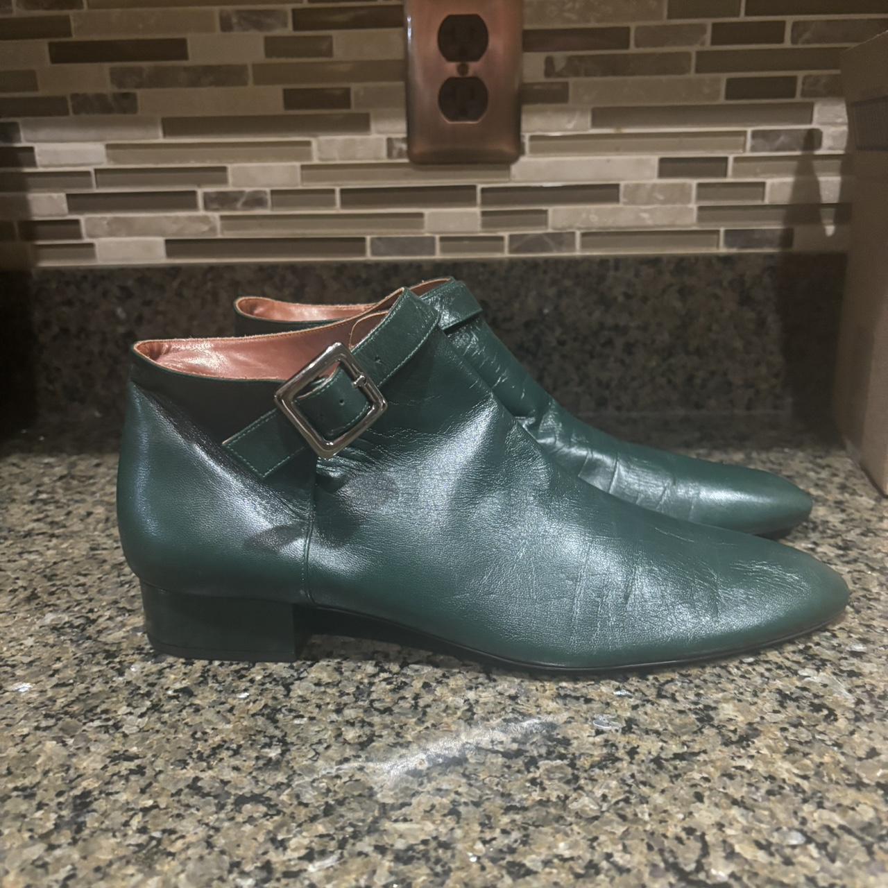 Missoni rounded toe leather ankle booties Worn Once Depop