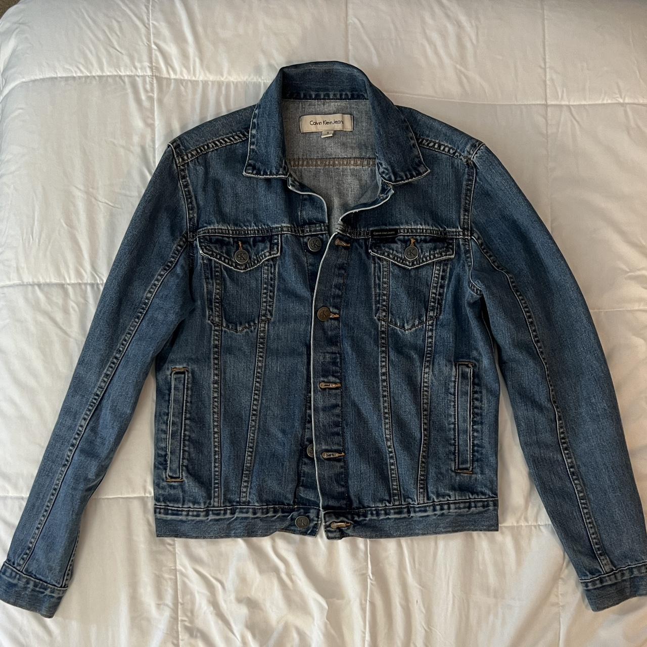 Calvin Klein Denim Jacket Men’s size Small! ... - Depop