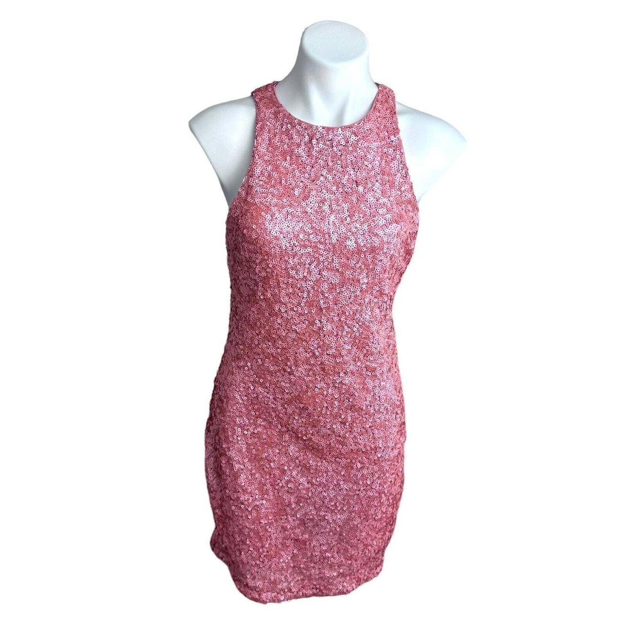 Express pink 2025 sequin dress