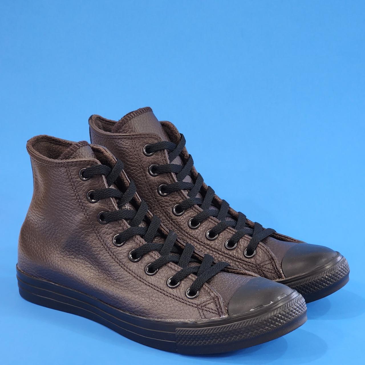 Converse Men's Brown and Black Trainers | Depop