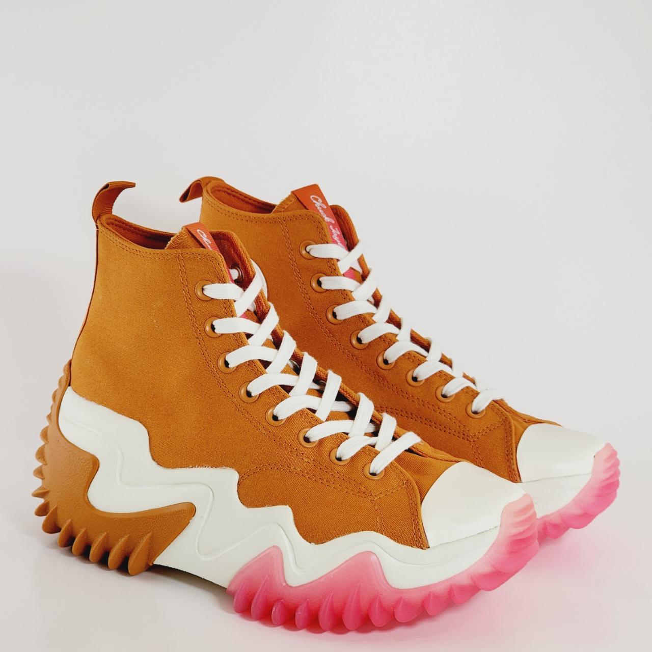 Converse Run Star Motion Hi sneakers in orange and pink