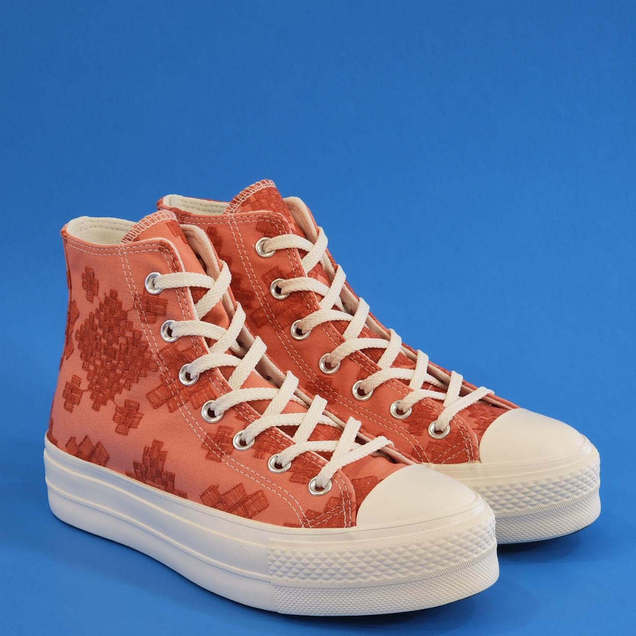 Womens orange store converse