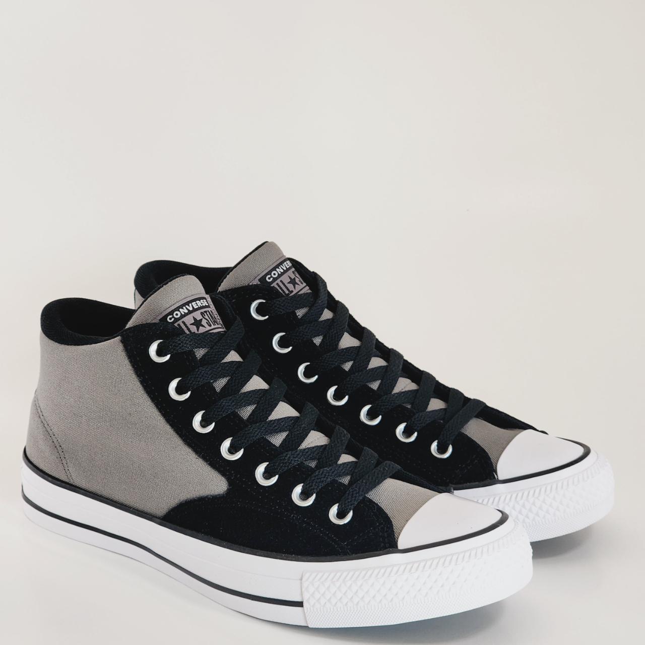 Black and sale white converse boots