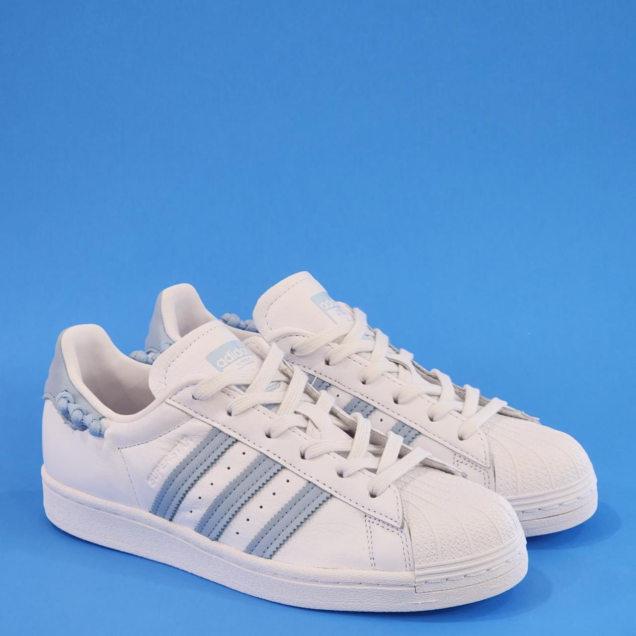 Adidas superstar cheap blue womens